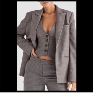 House of CB Mistress, rocks, three piece suit, blazer slacks and vest